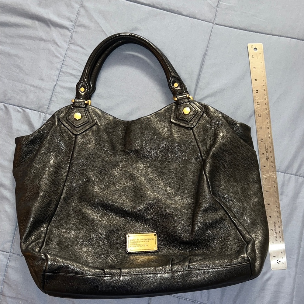 Marc Jacobs Black Tote with Gold Accents - Picture 8 of 12